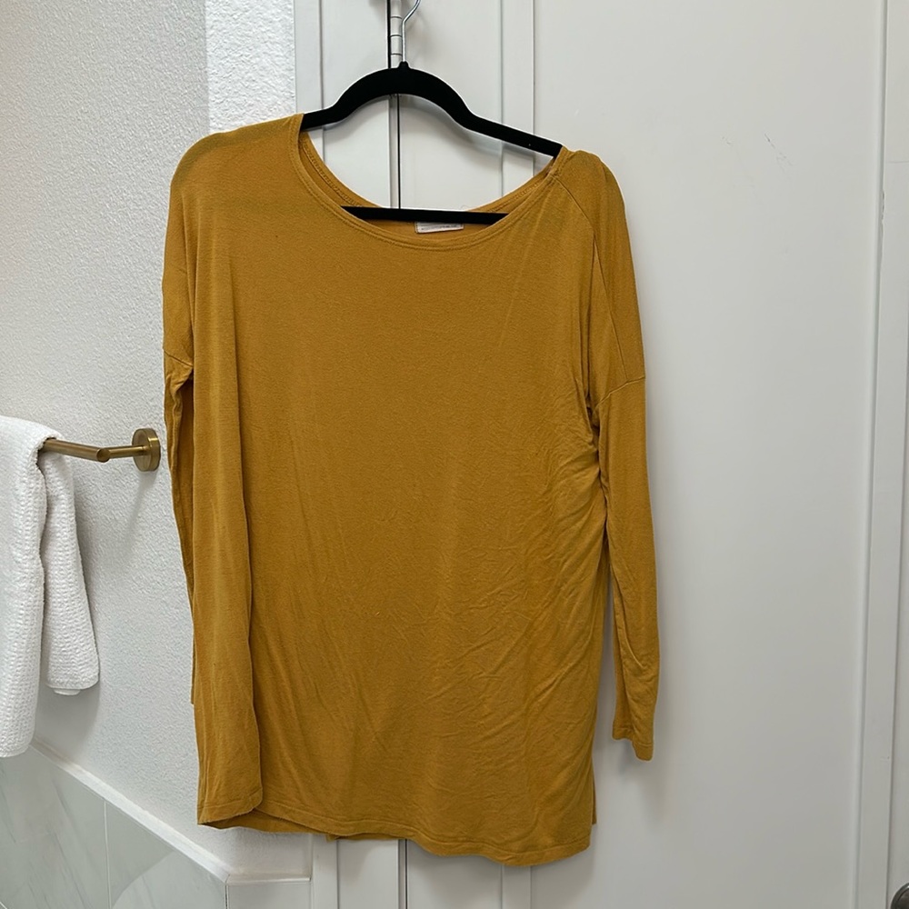Mustard Yellow Flowy Top